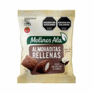 Almohaditas de Cacao rellenas de Vainilla 90 gr Molinos Ala
