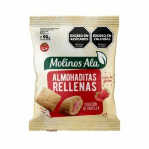 Almohaditas rellenas de Frutilla 90 gr Molinos Ala