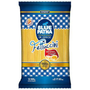 Fideos de Arroz Fetuccini Blue Patna x 500 g SIN TACC x 4 cajas (4 x12 u)