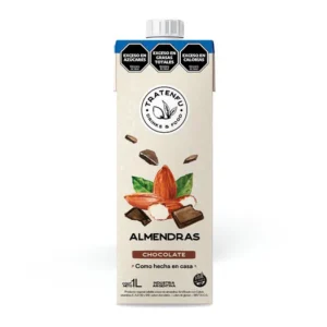 Leche de almendras y chocolate 1 L. Tratenfu x 4 cajas (4 x 8 u)